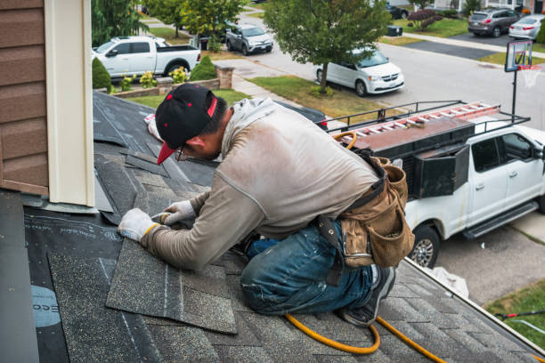 Professional Flat Roof Repair technician working in Wakefield, MA